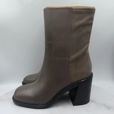 Franco Sarto Boots Womens Size 10M L Penelope Shadow Leather Block Heel Zip - Image 1 of 4