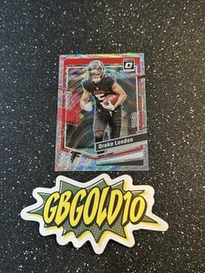 Drake London 2023 Donruss Optic #10 Premium Set Wave #/300 Atlanta Falcons - Picture 1 of 2