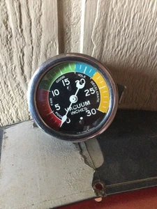 OG Marine Vacuum Gauge Scta Trog 32 34 Ford Roadster Wood Boat Gow Job Nailhead - Picture 1 of 16