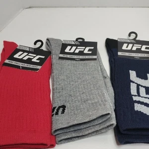 UFC Athletic Crew-Socken für Herren - rot, grau und blau - Bild 1 von 4
