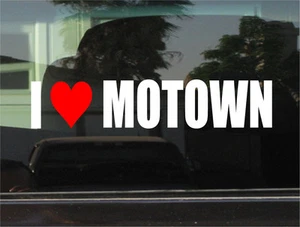 I Love Motown (Music) Vinyl Decal Sticker for Car Window Laptop & More - Picture 1 of 1