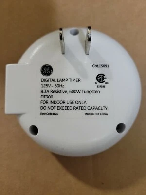 GE 7-Day Digital Heavy Duty Time 15091 Plug-In Indoor, LED, CFL. - Image 1 of 4