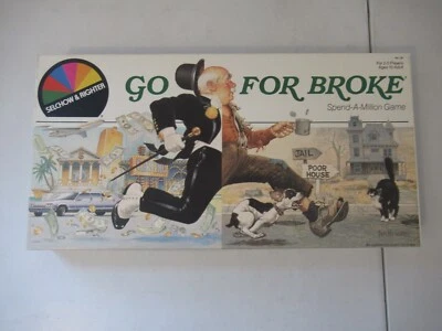 Selchow & Righter Go For Broke board game COMPLETE - Image 1 of 4
