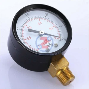 Digital Manometer 0~-30inHg 0~-1bar Mini Dial Air Vacuum Pressure Gauge Meter - Bild 1 von 6