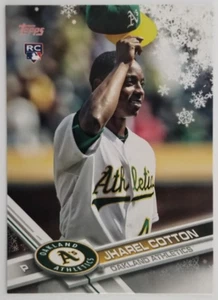 JHAREL COTTON Rookie RC 2017 Topps Holiday HMW123 Athletics Twins - Picture 1 of 2