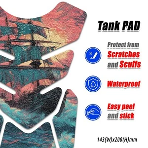 Fish Bone Tank Pad Anti Slip Protector Sticker TP111 3563037 ship art nautical - Picture 1 of 4