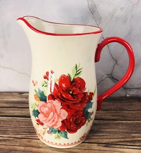 New Pioneer Woman Cheerful Rose 2.54-Quart Ceramic Pitcher - Picture 1 of 3