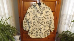 Vintage LL Bean Yellow Floral Pullover Tunic Jacket insulated Size Large, Ski Ja - Picture 1 of 16