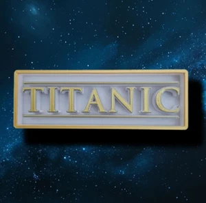 Titanic logo insegna 16cm Nerd cult collezione Vintage Film Titanic Cinema - Imagen 1 de 2