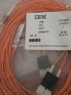 Short wave length SC to LC fibre cable - Multi Mode 22 meter  - Image 1 of 4