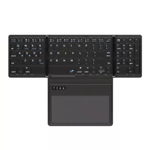 Foldable Wireless Bluetooth Keyboard with Touchpad for Windows IOS Android Mac - Picture 1 of 20
