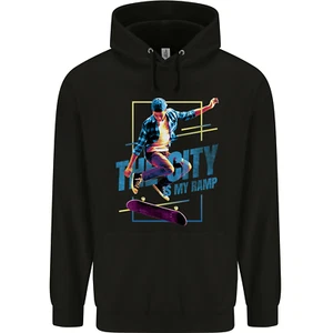 City is My Ramp Skateboarding Skateboard Childrens Kids Hoodie - Picture 1 of 17