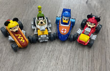 Disney Mickey Mouse & the Roadster Racers Set of 4 Goofy Hot Dog Donald Cars Toy