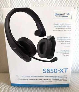 BlueParrott - S650-XT 2-in-1 Convertible Wireless Bluetooth Headset w/ANC -Black - Photo 1 sur 6