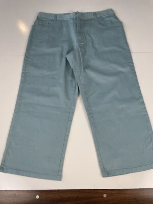 Pantalones capri para mujer Cherokee talla 14. Lite Teal Nuevo Sin Etiquetas Verano Primavera Foto 1 de 4