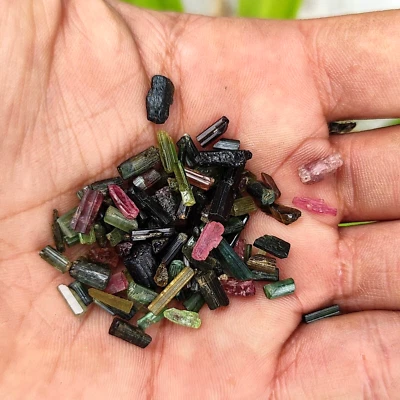 Natural 54.40 Ct  Tourmaline Crystal Uncut Rough Gemstone Lot For Sale... - Image 1 of 4