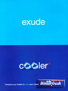 WRIGLEY'S WINTERFRESH GUM AD #04 MAGAZINE promo AD 2002 VINTAGE - Picture 1 of 2