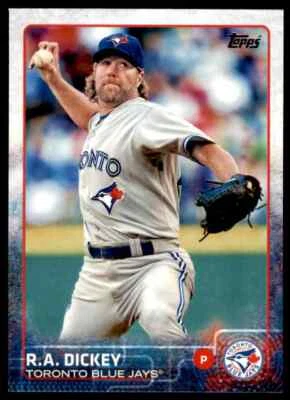 2015 Topps Series 1 R.A. Dickey #316 Toronto Blue Jays - Image 1 of 2