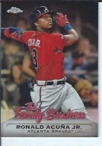 Ronald Acuna Jr. 2019 Topps Chrome Update Family Business - Picture 1 of 1