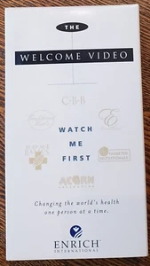 Enrich International Welcome Video "Watch Me First" Health 1998 Vintage VHS - Picture 1 of 8