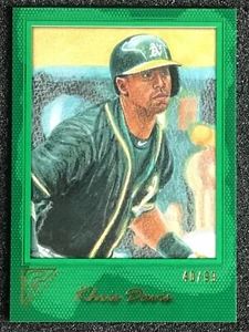2017 Topps Gallery GREEN PARALLEL / 99 KHRIS DAVIS #59 MINT - Picture 1 of 6