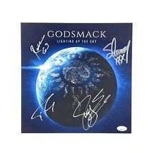 Godsmack Band Signed Lighting Up The Sky Poster Lithograph JSA Certified COA ☀️