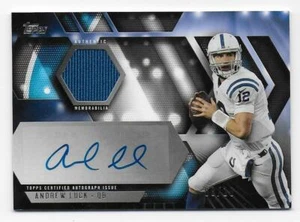 ANDREW LUCK 2015 Topps AUTOGRAPH JERSEY RELIC CARD 8/10 - Picture 1 of 2