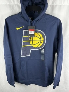 Nike Indiana Pacers Basketball Hoodie Sweatshirt Logo AV0336 Haliburton Siakam L - Picture 1 of 3