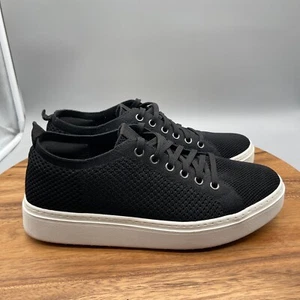 Eileen Fisher Damenschuhe 10 schwarz Strick Schnürschuhe Plateau bequem Freizeit Sneaker - Bild 1 von 8