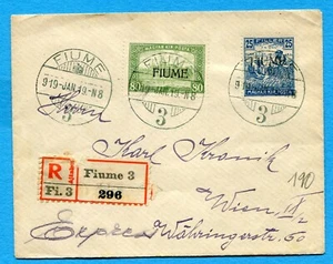 ITALIA - 1919 RIVE f.80 + f.25 recomendado x Viena (21-0103-85) - Imagen 1 de 2