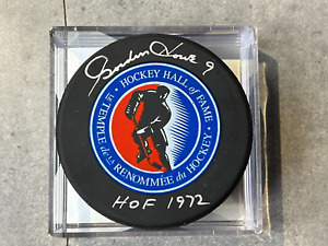 Gordie Howe Signed Puck Official Hockey Detroit Redwings HOF Autograph