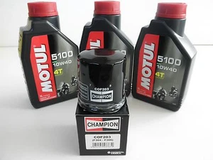 CUTTING KIT 3 LITERS OIL MOTUL 5100 + FILTER FOR HONDA CBR 600 RR 2003 2004 - Picture 1 of 1
