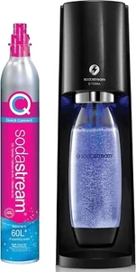 SodaStream E-TERRA Sparkling Water Maker (Black) with CO2 and Carbonating Bottle - Picture 1 of 8