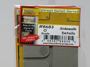 Secciones de acera de hormigón flexible gris grande Chooch 8683 para escala O - Imagen 1 de 4