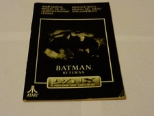 ATARI LYNX Game Manual - Batman Returns - Lot 2