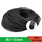 Black O-ring Seal Cord Solid  Fluorine Rubber Sealing Strip Round Bar Φ2mm-15mm 