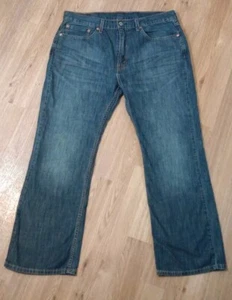 Levis 527 Jeans Mens 36x30 Blue Bootcut Denim Cowboy Western Baggy Dark Wash Tab - Picture 1 of 12