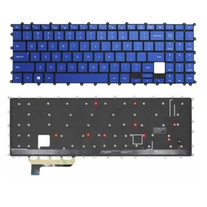Clavier d'ordinateur portable pour Samsung Galaxy Book Flex NP950QCG bleu blanc rétroéclairé aux États-Unis - Photo 1/22