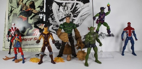 Marvel Legends SANDMAN baf lot GREEN GOBLIN, JACKAL, SHOCKER, SPIDER-MAN + 2017 Cover