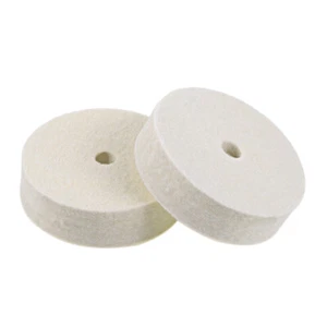 2pcs 3-Inch Compressed Wool Polishing Wheel Round Buffing Pads for Bench Grinder - Picture 1 of 3