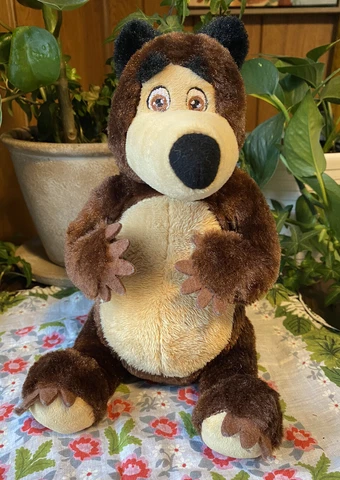 Netflix Masha and The Bear 9" BEAR PLUSH / Stuffed Animal | 2016 Spin Master Cover