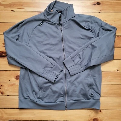 RLX Ralph Lauren Golf Jacket Mens 2XL Gray Full Zip Fleece Lined Golf Preppy - Image 1 of 4
