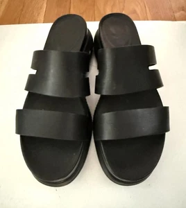 Cole Haan Women’s 8.5 B 2.Zerogrand Slotted Slide Chunky Sandal Mule Black 8 1/2 - Picture 1 of 6