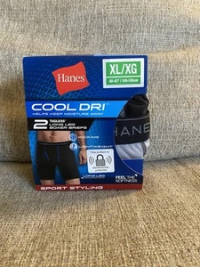 Paquete de 2 calzoncillos boxer Hanes para hombre sin etiquetas tallas 40-42XL - Imagen 1 de 6