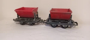 2x vagón volquete LGB 4043 V escala G 45 mm RESISTENTE A LA INTEMPERIE (FELDBAHN Field Railway) - Imagen 1 de 4