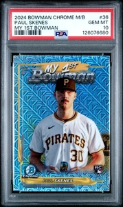 2024 Bowman Chrome Mega Box My 1ST Bowman Paul Skenes #36 PSA 10 - Picture 1 of 2