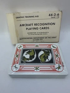 1979 Deck of Cards Dept of the Army Aircraft Recognition Playing Cards 44-2-6 - Picture 1 of 3