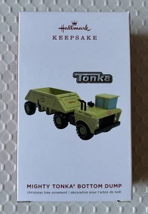 2019 Hallmark Mighty Tonka Bottom Dump Truck Trailer Keepsake Ornament New - Picture 1 of 1