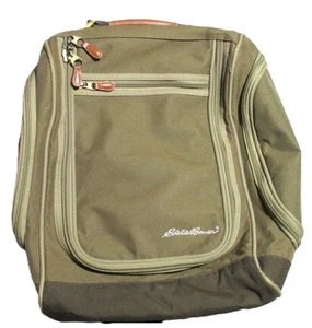 Eddie Bauer Convertible Backpack Skyway Luggage Green Canvas Travel Versatile - Picture 1 of 15