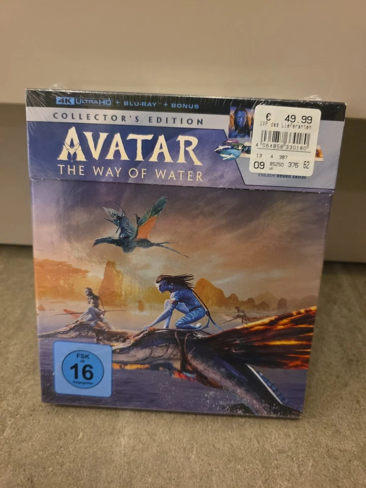 Avatar: The Way of Water (4K Ultra HD Blu-ray + Blu-ray) 4 Disc Set Neu - Bild 1 von 3